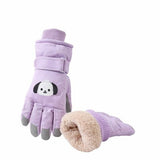 Darrahopens Outdoor Recreation > Snow Sports > Skiing & Accessories Gloves - Children's Gloves - Children's Ski Gloves - Touchscreen Gloves - Windproof - Warm - Suitable for children from 8 to 14 years in winter - Purple