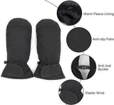 Darrahopens Outdoor Recreation > Snow Sports > Skiing & Accessories Gloves - Winter ski gloves for men and women - Non-slip - Thick - Warm - Waterproof - Suitable for cycling in cold weather - Sizes S/M