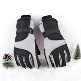 Darrahopens Outdoor Recreation > Snow Sports > Skiing & Accessories Gloves - Winter ski gloves - Warm gloves - Non-slip, thickened - Waterproof - Suitable for cold weather - Cycling gloves - Sizes S/M - Black/Gray