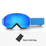 Darrahopens Outdoor Recreation > Snow Sports > Skiing & Accessories Kids Snow Goggles with Dual Layer Anti-Fog Cylindrical Lenses, TPU Frame and Adjustable Strap for Skiing, Snowboarding, Cycling and Outdoor Mountaineering (Red) In Australia - Darrahopens
