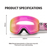 Darrahopens Outdoor Recreation > Snow Sports > Skiing & Accessories Kids Snow Goggles with Large Cylindrical Lens, Anti-Fog & UV Protection, Compatible with Prescription Glasses, for Outdoor Skiing and Mountaineering Adventures (Blue) In Australia - Darrahopens