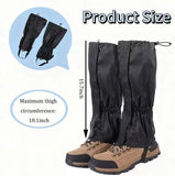 Darrahopens Outdoor Recreation > Snow Sports > Skiing & Accessories Lightweight Waterproof Leg Warmers - Adjustable Snow Boot Gaiters, Unisex - Suitable for Hiking, Skiing, Mountaineering and Outdoor Activities