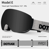 Darrahopens Outdoor Recreation > Snow Sports > Skiing & Accessories Magnetic Ski Goggles with HD Anti-Fog Spherical Lens, UV400 Protection for Snow Sports, Compatible with Eyewear, Ideal for Skiing and Mountain Climbing (B) In Australia - Darrahopens