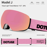 Darrahopens Outdoor Recreation > Snow Sports > Skiing & Accessories Magnetic Ski Goggles with HD Anti-Fog Spherical Lens, UV400 Protection for Snow Sports, Compatible with Eyewear, Ideal for Skiing and Mountain Climbing (E) In Australia - Darrahopens