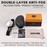 Darrahopens Outdoor Recreation > Snow Sports > Skiing & Accessories Magnetic Ski Goggles with HD Anti-Fog Spherical Lens, UV400 Protection for Snow Sports, Compatible with Eyewear, Ideal for Skiing and Mountain Climbing (J) In Australia - Darrahopens
