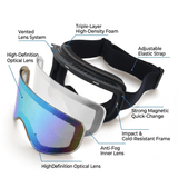 Darrahopens Outdoor Recreation > Snow Sports > Skiing & Accessories New Magnetic Ski Goggles with Cylindrical Lens, Anti-Fog Snow Glasses for Outdoor Skiing, Snowboarding, and Mountaineering – Universal Fit for Men, Women, and Youth (Blush) In Australia - Darrahopens