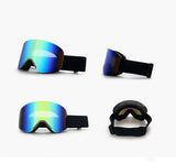 Darrahopens Outdoor Recreation > Snow Sports > Skiing & Accessories New Magnetic Ski Goggles with Cylindrical Lens, Anti-Fog Snow Glasses for Outdoor Skiing, Snowboarding, and Mountaineering – Universal Fit for Men, Women, and Youth (PinkYellow) In Australia - Darrahopens