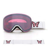 Darrahopens Outdoor Recreation > Snow Sports > Skiing & Accessories New Magnetic Ski Goggles with Cylindrical Lens, Anti-Fog Snow Glasses for Outdoor Skiing, Snowboarding, and Mountaineering – Universal Fit for Men, Women, and Youth (Purple) In Australia - Darrahopens