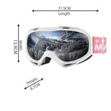 Darrahopens Outdoor Recreation > Snow Sports > Skiing & Accessories OutdoorMaster OTG Ski Goggles - Over Glasses Ski/Snowboard Goggles for Men, Women & Youth - 100% UV Protection-OM-5