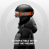 Darrahopens Outdoor Recreation > Snow Sports > Skiing & Accessories OutdoorMaster OTG Ski Goggles - Over Glasses Ski/Snowboard Goggles for Men, Women & Youth - 100% UV Protection-OM-5