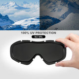 Darrahopens Outdoor Recreation > Snow Sports > Skiing & Accessories OutdoorMaster OTG Ski Goggles - Over Glasses Ski/Snowboard Goggles for Men, Women & Youth - 100% UV Protection-OM-5
