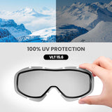 Darrahopens Outdoor Recreation > Snow Sports > Skiing & Accessories OutdoorMaster OTG Ski Goggles - Over Glasses Ski/Snowboard Goggles for Men, Women & Youth - 100% UV Protection-OM-5