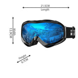 Darrahopens Outdoor Recreation > Snow Sports > Skiing & Accessories OutdoorMaster OTG Ski Goggles - Over Glasses Ski/Snowboard Goggles for Men, Women & Youth - 100% UV Protection-OM-5