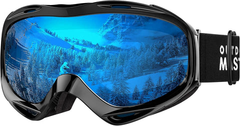 Darrahopens Outdoor Recreation > Snow Sports > Skiing & Accessories OutdoorMaster OTG Ski Goggles - Over Glasses Ski/Snowboard Goggles for Men, Women & Youth - 100% UV Protection-OM-5