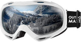 Darrahopens Outdoor Recreation > Snow Sports > Skiing & Accessories OutdoorMaster OTG Ski Goggles - Over Glasses Ski/Snowboard Goggles for Men, Women & Youth - 100% UV Protection--OM-5