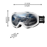 Darrahopens Outdoor Recreation > Snow Sports > Skiing & Accessories OutdoorMaster OTG Ski Goggles - Over Glasses Ski/Snowboard Goggles for Men, Women & Youth - 100% UV Protection--OM-5