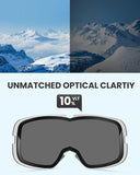 Darrahopens Outdoor Recreation > Snow Sports > Skiing & Accessories OutdoorMaster Owl Ski Goggles OTG, Snow Snowboard Goggles for Men Women Youth, Anti-Fog, 100% UV Protection-OM-72