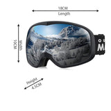 Darrahopens Outdoor Recreation > Snow Sports > Skiing & Accessories OutdoorMaster Owl Ski Goggles OTG, Snow Snowboard Goggles for Men Women Youth, Anti-Fog, 100% UV Protection-OM-72