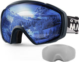 Darrahopens Outdoor Recreation > Snow Sports > Skiing & Accessories OutdoorMaster Ski Goggles with Cover Snowboard Snow Goggles OTG Anti-Fog -100% UV Protection-OM-18