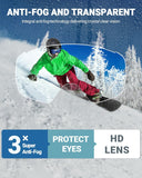 Darrahopens Outdoor Recreation > Snow Sports > Skiing & Accessories OutdoorMaster Ski Goggles with Cover Snowboard Snow Goggles OTG Anti-Fog -100% UV Protection-OM-18