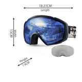 Darrahopens Outdoor Recreation > Snow Sports > Skiing & Accessories OutdoorMaster Ski Goggles with Cover Snowboard Snow Goggles OTG Anti-Fog -100% UV Protection-OM-18