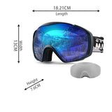 Darrahopens Outdoor Recreation > Snow Sports > Skiing & Accessories OutdoorMaster Ski Goggles with Cover Snowboard Snow Goggles OTG Anti-Fog -100% UV Protection-OM-18