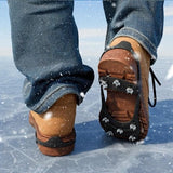 Darrahopens Outdoor Recreation > Snow Sports > Skiing & Accessories Snow boots with non-slip soles - Set of 2 - Safe walking on icy and snowy roads - Suitable for size M (40-45) - Non-slip studs - Suitable for winter walking, hiking, jogging, strolling and mountaineering