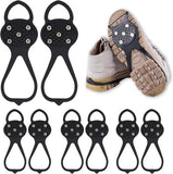 Darrahopens Outdoor Recreation > Snow Sports > Skiing & Accessories Snow boots with non-slip soles - Set of 4 - Safe walking on icy and snowy roads - Suitable for size L (35-45) - Non-slip studs - Suitable for winter walking, hiking, jogging, strolling and mountaineering