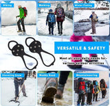 Darrahopens Outdoor Recreation > Snow Sports > Skiing & Accessories Snow boots with non-slip soles - Set of 4 - Safe walking on icy and snowy roads - Suitable for size L (35-45) - Non-slip studs - Suitable for winter walking, hiking, jogging, strolling and mountaineering