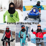 Darrahopens Outdoor Recreation > Snow Sports > Skiing & Accessories Windproof Hat – Warm Fleece Ski Mask & Winter Mask – Face & Neck Protector for Cold Weather – Suitable for Motorcycling, Cycling & Outdoors – Unisex（Black）