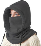 Darrahopens Outdoor Recreation > Snow Sports > Skiing & Accessories Windproof Hat – Warm Fleece Ski Mask & Winter Mask – Face & Neck Protector for Cold Weather – Suitable for Motorcycling, Cycling & Outdoors – Unisex（Gray）