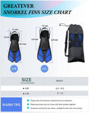 Darrahopens Outdoor Recreation > Water Sports > Scuba & Snorkeling Blue Adjustable Open Heel Snorkel Fins, Travel-Size Short Swim Flippers for Snorkeling, Diving & Swimming, Adult Men & Women（S/M）