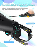 Darrahopens Outdoor Recreation > Water Sports > Scuba & Snorkeling Green Adjustable Open Heel Snorkel Fins, Travel-Size Short Swim Flippers for Snorkeling, Diving & Swimming, Adult Men & Women（L/XL）