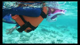 Darrahopens Outdoor Recreation > Water Sports > Scuba & Snorkeling L/XL full-face silicone snorkeling mask, full-dry panoramic snorkeling mirror, camera bracket, large frame anti-leakage and anti-fog swimming mirror set, suitable for adults.