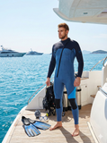 Darrahopens Outdoor Recreation > Water Sports > Scuba & Snorkeling Men's 3mm Full Wetsuit for Surfing Diving & Cold Water Swimming – Front-Zip Neoprene Suit with UV Protection and Flexible Fit(Grey,M)  | Other Colors Available in Store