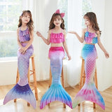 Darrahopens Outdoor Recreation > Water Sports > Scuba & Snorkeling Mermaid Swimsuit Monofin Compatible with Kids Size L 7-9 Years Pack C