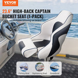 Darrahopens Outdoor Recreation > Water Sports > Scuba & Snorkeling VEVOR Captain Bucket Seat Boat Seat, Flip Up Boat Seat, with Thickened Sponge Padding, Flip-up Bolster Boat Captain Chair for Fishing Boat, Sightseeing Boat, Speedboat, Canoe, 1-Piece