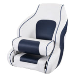 Darrahopens Outdoor Recreation > Water Sports > Scuba & Snorkeling VEVOR Captain Bucket Seat Boat Seat, Flip Up Boat Seat, with Thickened Sponge Padding, Flip-up Bolster Boat Captain Chair for Fishing Boat, Sightseeing Boat, Speedboat, Canoe, 1-Piece