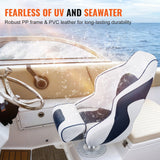 Darrahopens Outdoor Recreation > Water Sports > Scuba & Snorkeling VEVOR Captain Bucket Seat Boat Seat, Flip Up Boat Seat, with Thickened Sponge Padding, Flip-up Bolster Boat Captain Chair for Fishing Boat, Sightseeing Boat, Speedboat, Canoe, 1-Piece