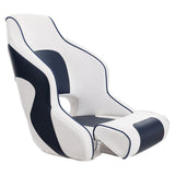 Darrahopens Outdoor Recreation > Water Sports > Scuba & Snorkeling VEVOR Captain Bucket Seat Boat Seat, Flip Up Boat Seat, with Thickened Sponge Padding, Flip-up Bolster Boat Captain Chair for Fishing Boat, Sightseeing Boat, Speedboat, Canoe, 1-Piece
