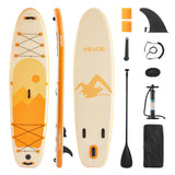 Darrahopens Outdoor Recreation > Water Sports > Scuba & Snorkeling VEVOR Inflatable Stand Up Paddle Board, 3.53m x 89cm x 15cm Wide Ultra-Light SUP Paddleboard, All Accessories Included, Pump, Paddle, Fin, Backpack, Ankle Leash, Strap, Non-slip Deck for Youth, Adults