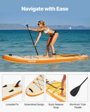 Darrahopens Outdoor Recreation > Water Sports > Scuba & Snorkeling VEVOR Inflatable Stand Up Paddle Board, 3.53m x 89cm x 15cm Wide Ultra-Light SUP Paddleboard, All Accessories Included, Pump, Paddle, Fin, Backpack, Ankle Leash, Strap, Non-slip Deck for Youth, Adults