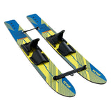 Darrahopens Outdoor Recreation > Water Sports > Scuba & Snorkeling VEVOR Water Skis 116.8 cm / 46 inch, Water Ski Trainers with X-7 Adjustable Bindings, Double-Handle Rope & Removable Stabilizing Bar, Training Waterskis Combo for Youth Up to 136 kg