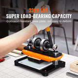 Darrahopens Outdoor Recreation > Water Sports > Surfing VEVOR Leather Cutting Machine, 7.1 x 3.9 in Embossing Plate Manual Die Cutter, 0.47 in Pressure Stroke Leather Embossing Machine, Dual Guide Shafts Die Cut Machine for Various of Materials