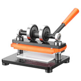 Darrahopens Outdoor Recreation > Water Sports > Surfing VEVOR Leather Cutting Machine, 7.1 x 3.9 in Embossing Plate Manual Die Cutter, 0.47 in Pressure Stroke Leather Embossing Machine, Dual Guide Shafts Die Cut Machine for Various of Materials