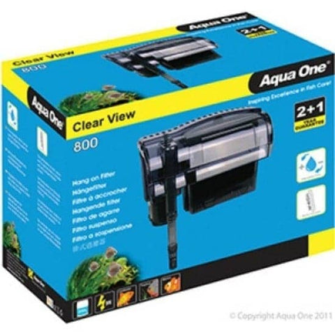 Darrahopens Pet Care > Aquarium Aqua One Clear View Hang On Filter 800 Waterfall Hang On Back 29029