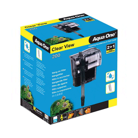 Darrahopens Pet Care > Aquarium Aqua One Clearview Hang On Filter - 200