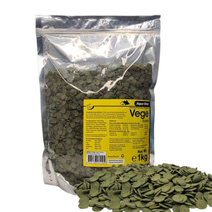 Darrahopens Pet Care > Aquarium Aqua One Vege Algae Wafers Fish Food 1kg