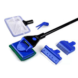 Darrahopens Pet Care > Aquarium > Aquarium Cleaning Supplies 5 in1 Water Aquarium Cleaning Tool Fish Tank Gravel Vacuum Glass Cleaner Brush