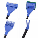 Darrahopens Pet Care > Aquarium > Aquarium Cleaning Supplies Aquarium Cleaning Kit - 5 In 1 Algae Scraper And Aquarium Gravel Cleaner - Hand Siphon Pump To Drain And Replace Your